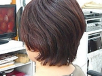 40代:ボブ;巻き髪:美容室:堺:髪美館 ログハウス