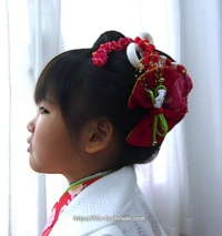 七五三 大阪 堺市 新日本髪 着付け